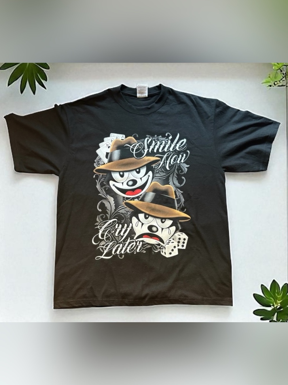 Shaka Wear Smile Now Cry Later Graphic T-Shirt